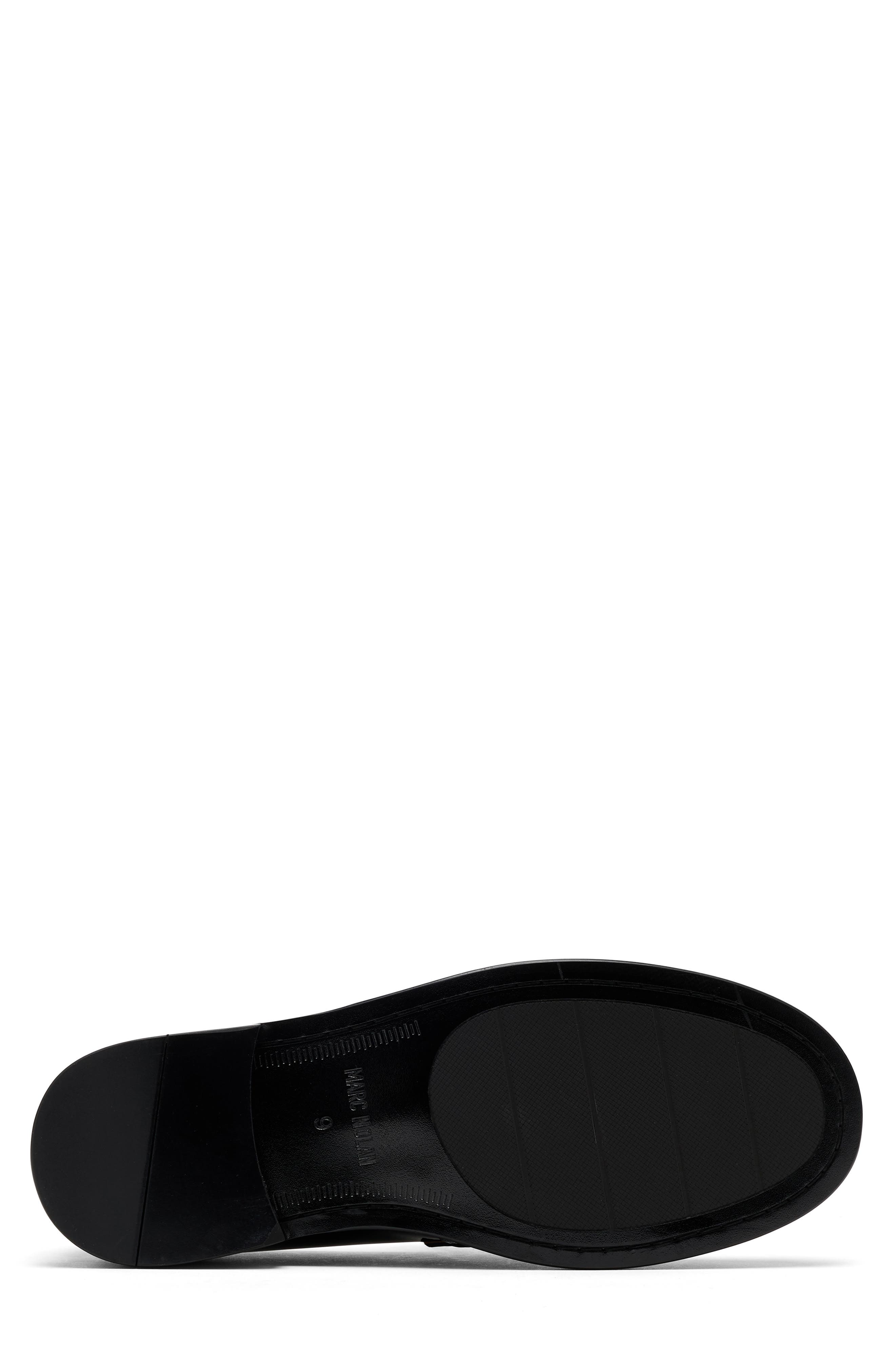 MARC NOLAN Calum Mesh Penny Loafer, Alternate, color, Black/ White