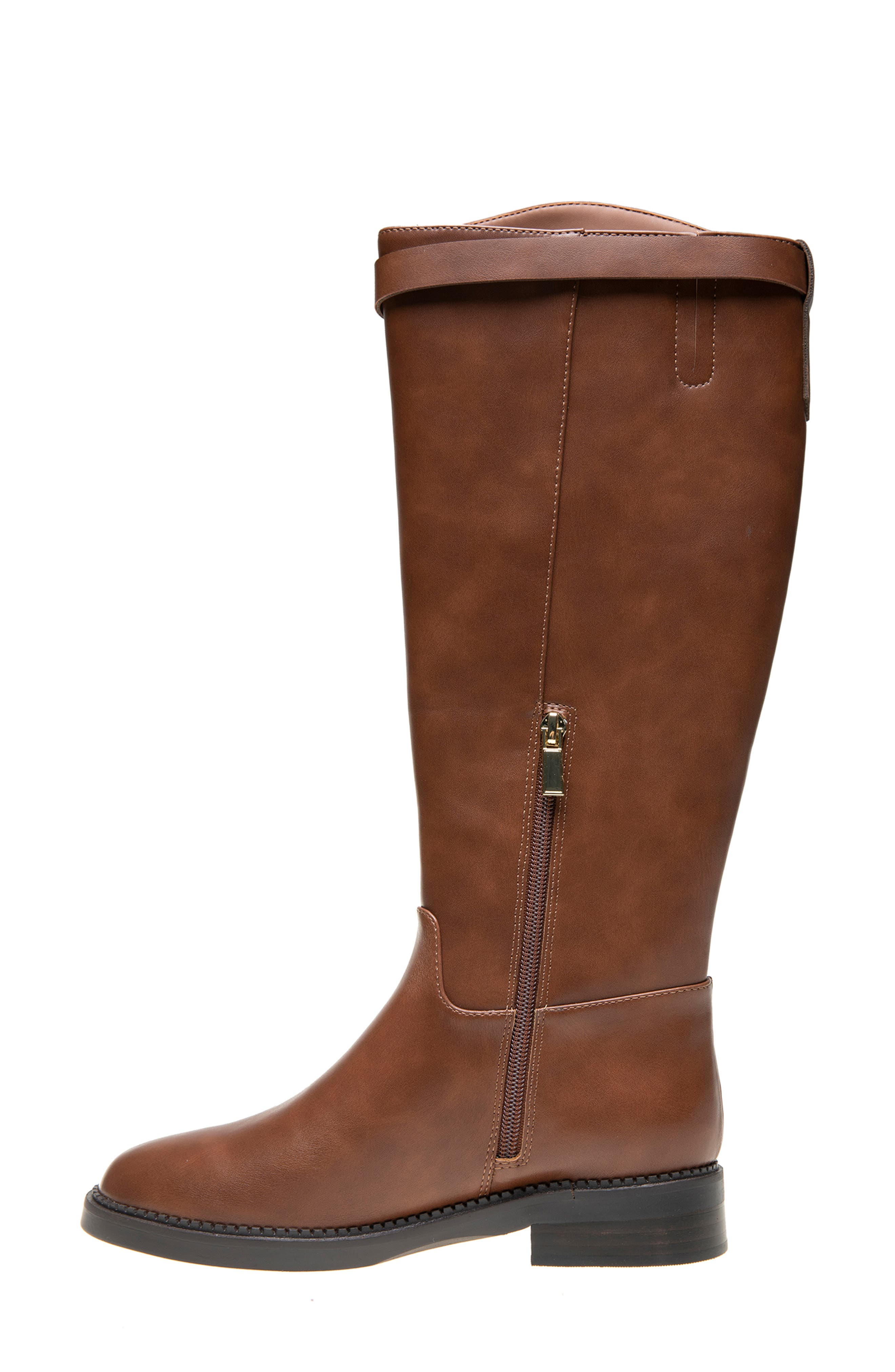 Stacy Riding Boot, Alternate, color, COGNAC PU