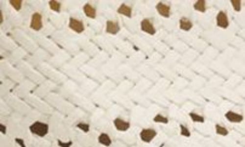 Rag & Bone Elle Woven Paper Fedora In Ivory