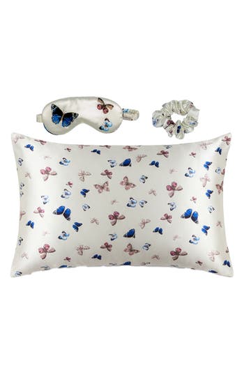 Glampton Satin Pillowcase, Scrunchi & Mask Set