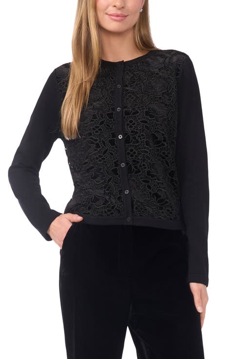 Mave Lace Overlay Cardigan