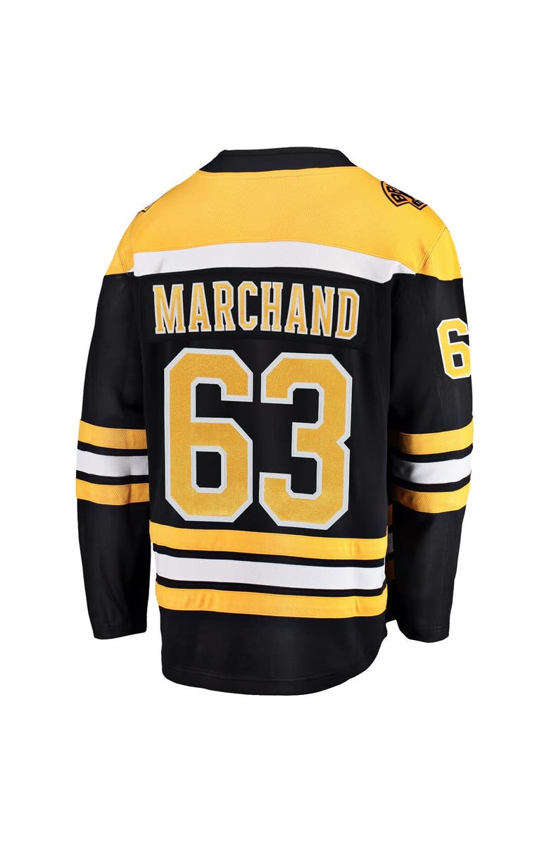 FANATICS Men's Fanatics Brad Marchand Black Boston Bruins Home Breakaway Jersey, Alternate, color, 