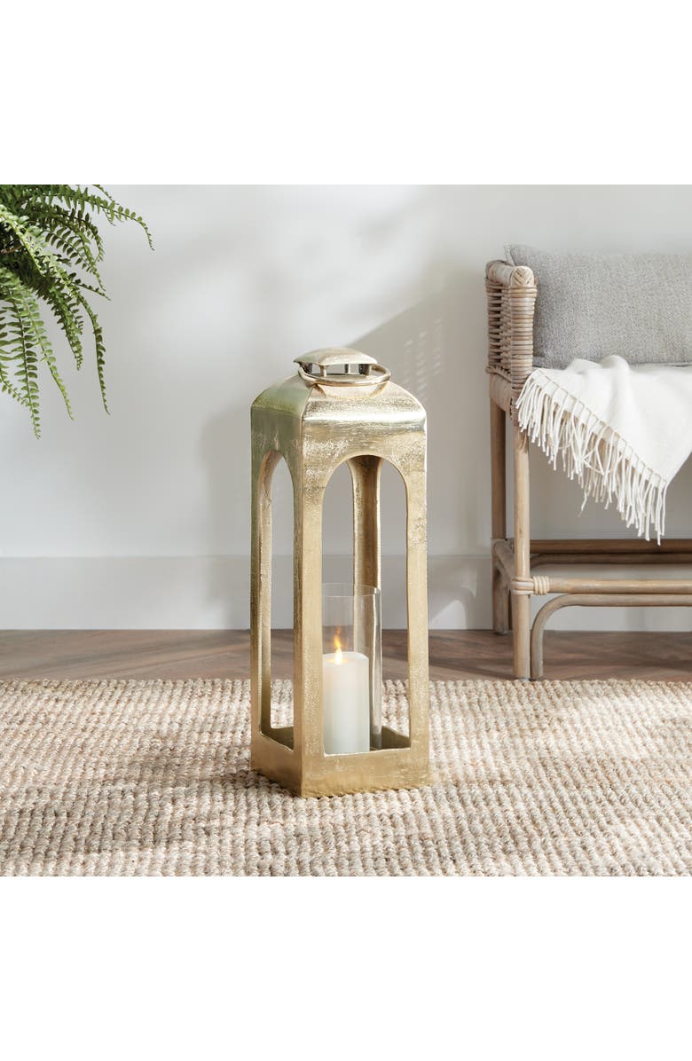Napa Home & Garden Isabella Lantern Candle Holder Large, Alternate, color, Gold