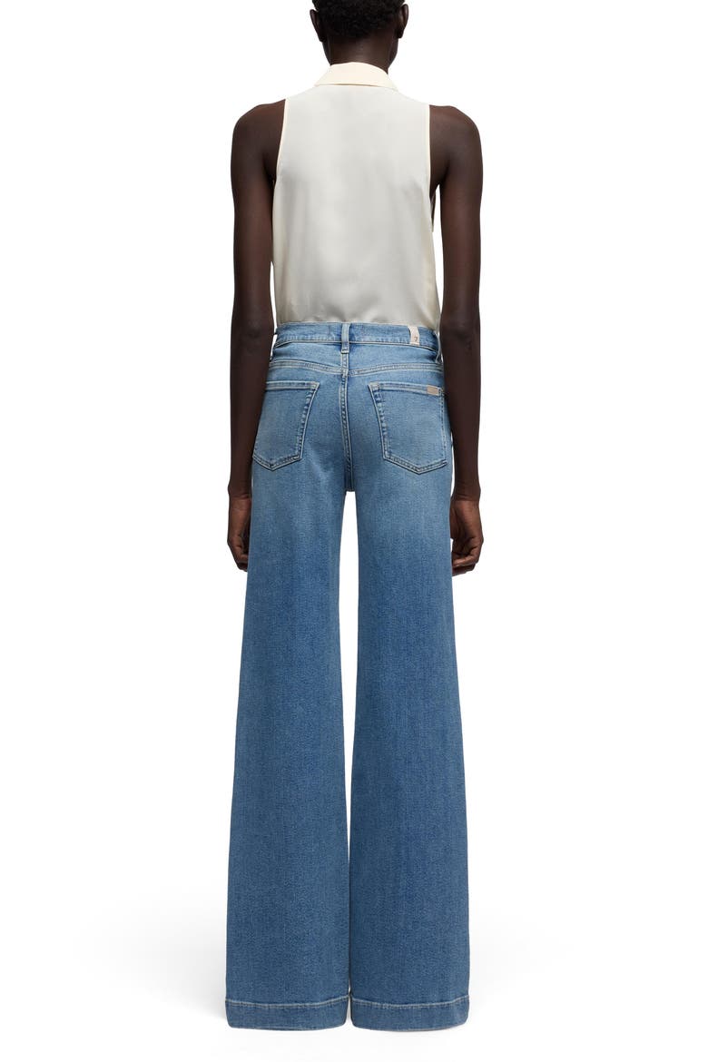Modern Dojo Flare Jeans, Alternate, color, AQUASHADE