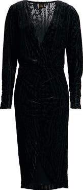 BOSS Orange Efilo Long Sleeve Burnout Dress