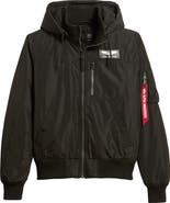 Alpha Industries Hooded Rib Flight Jacket