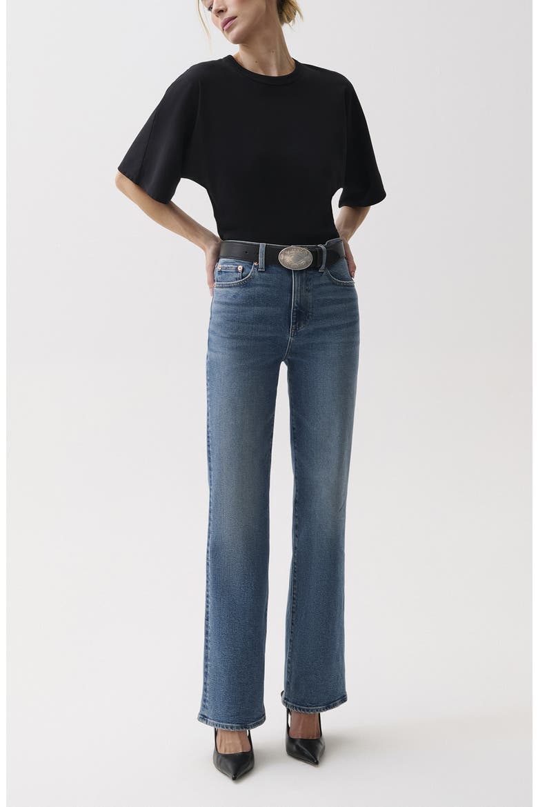 Evie High Waist Petite Bootcut Jeans, Alternate, color, SOHO