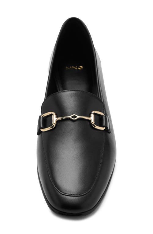 Mango Bit Loafer In Black