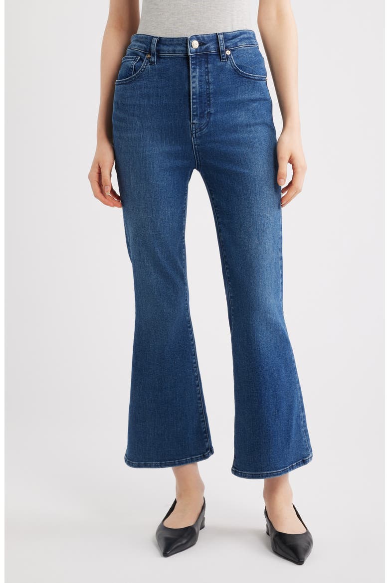 The Reboot High Waist Crop Flare Jeans, Main, color, SONNET