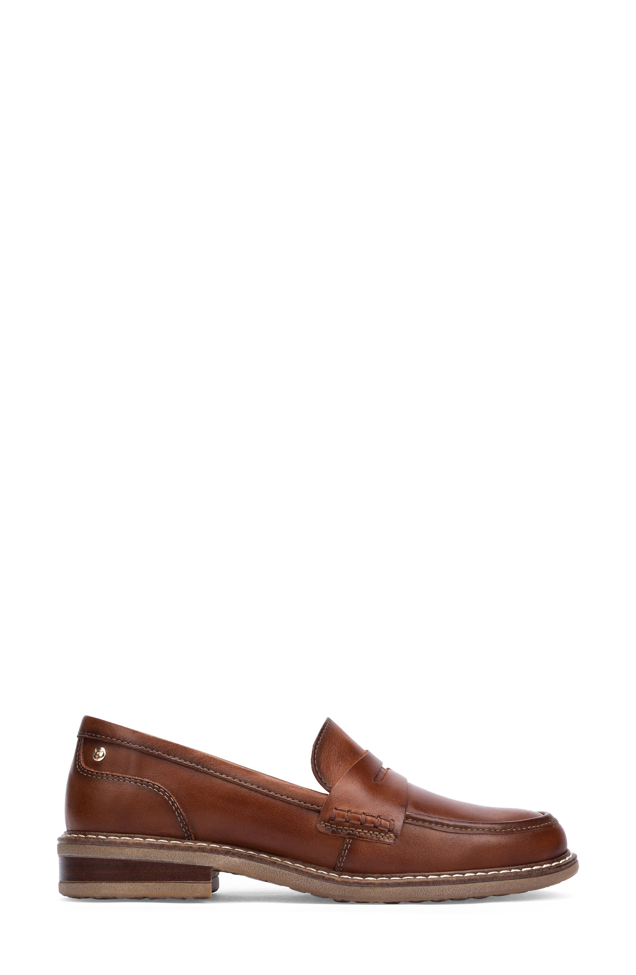 Aldaya Penny Loafer, Alternate, color, CUERO