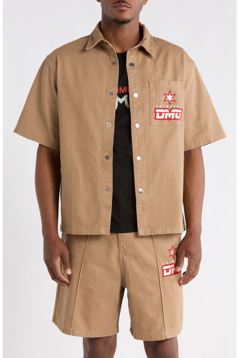 Star Logo Shirt, Main, color, STONE