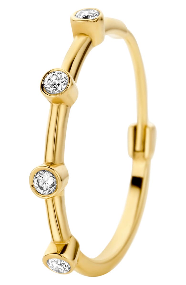 Kimai Remi Single Lab Created Diamond Hoop Earring, Main, color,