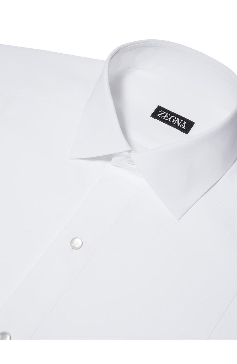 ZEGNA Regular Fit Tuxedo Shirt, Alternate, color, White