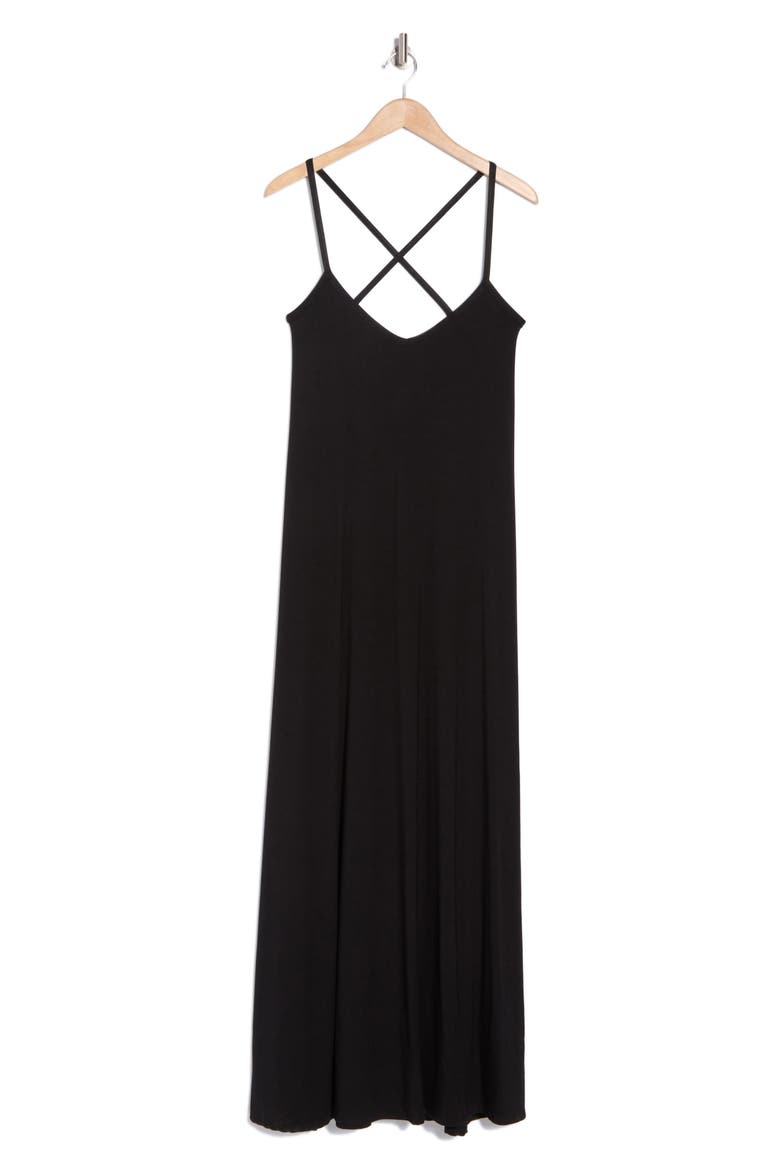 Maxi Dress, Alternate, color, BLACK