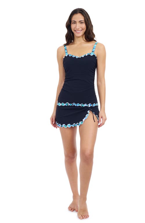 Profile By Gottex Bachata Tricolore D Cup Tankini In Black