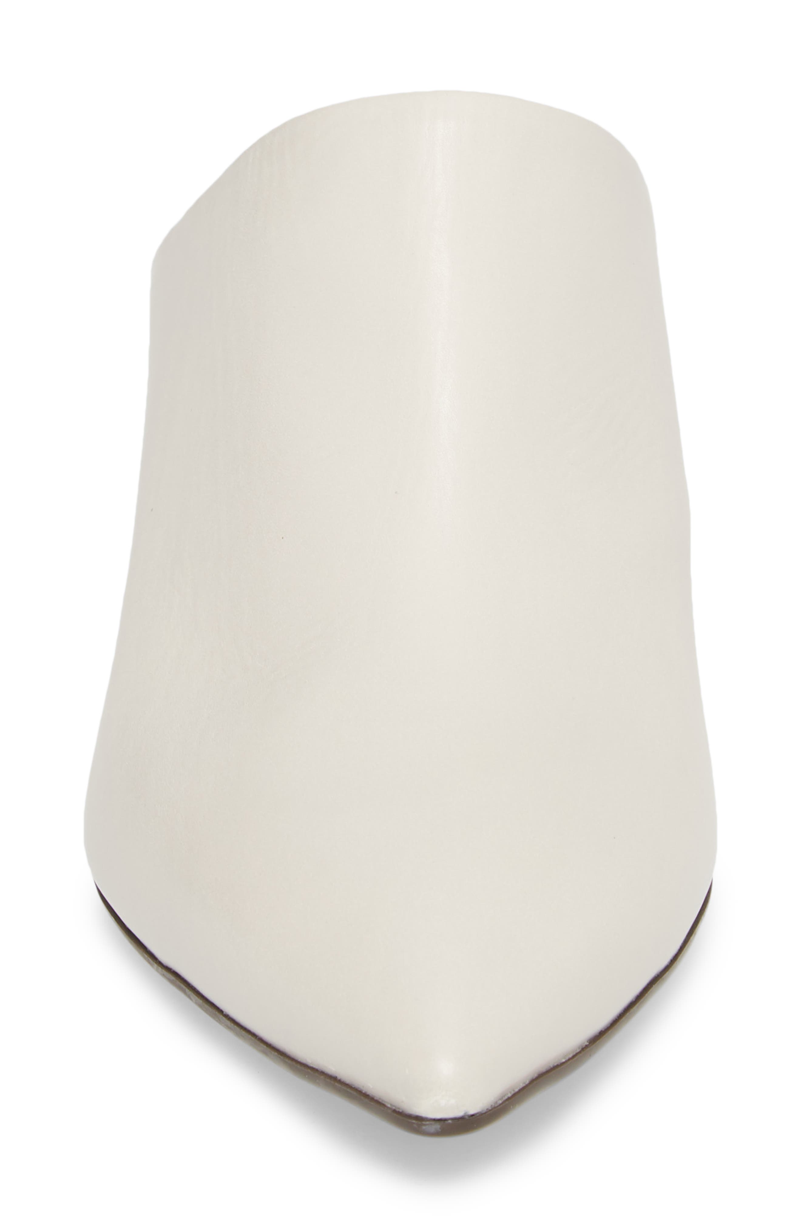 Pointy Toe Mule, Alternate, color, OFF WHITE LEATHER