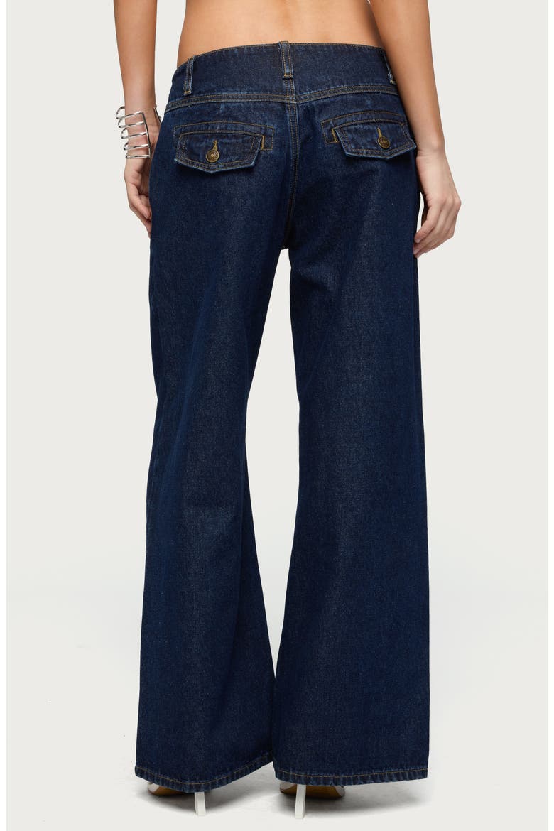 Meredith Low Rise Wide Leg Jeans, Alternate, color, BLUE