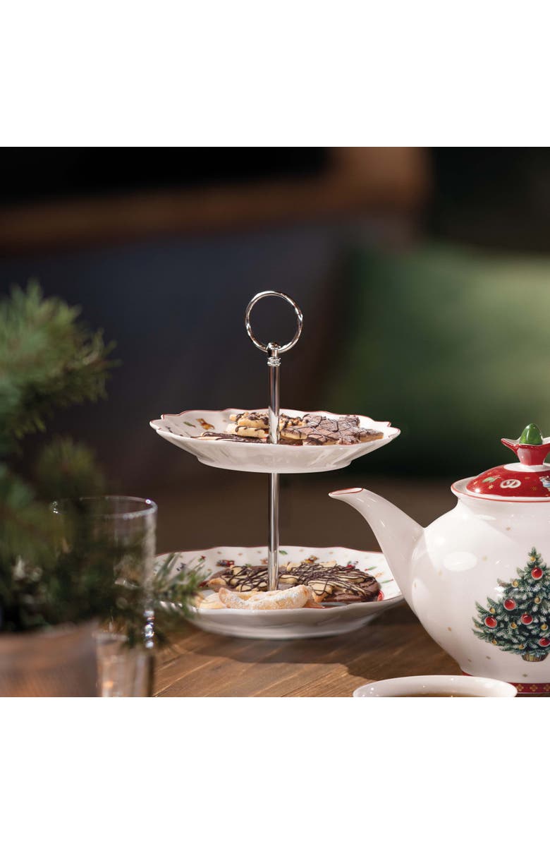 Villeroy & Boch Toy's Delight Small Two Tiered Server, Alternate, color, Multi