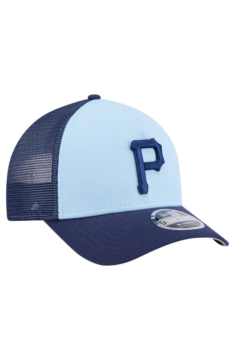 New Era Men's New Era Light Blue/Navy Pittsburgh Pirates 2-Tone Color Pack 9FORTY Adjustable Trucker Hat, Alternate, color, Light Blue