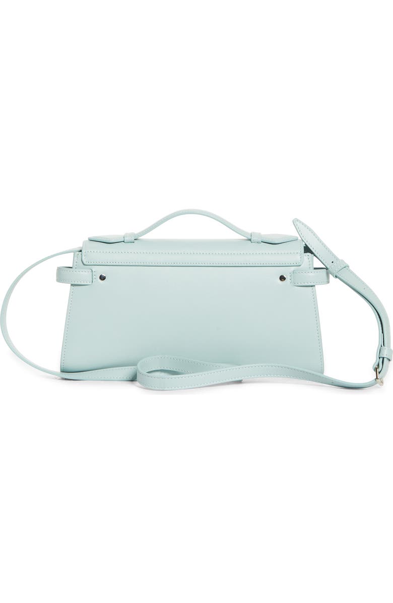 Proenza Schouler Tate Leather Clutch, Alternate, color, Stone Blue