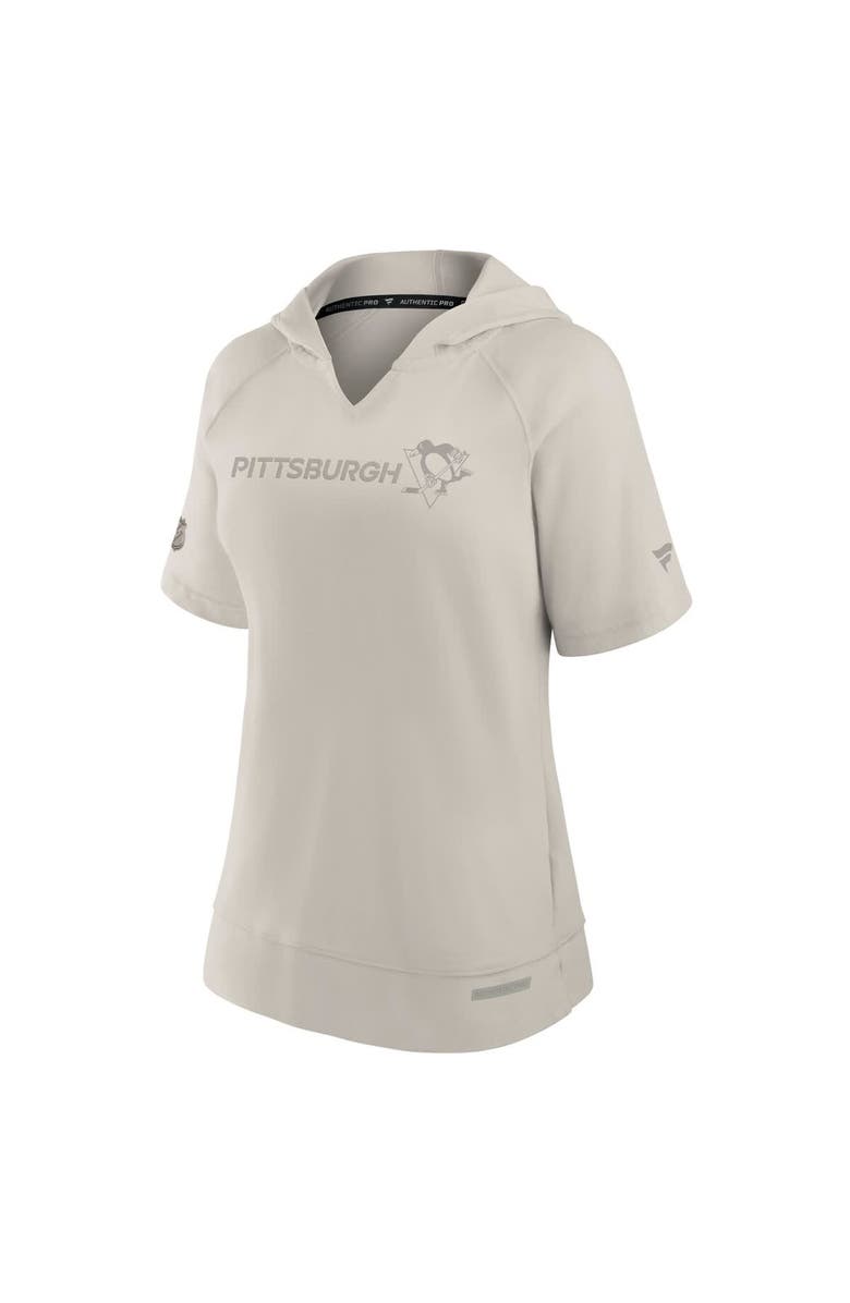 FANATICS Women's Fanatics Cream Pittsburgh Penguins Authentic Pro Road Fashion Top, Alternate, color, Cream