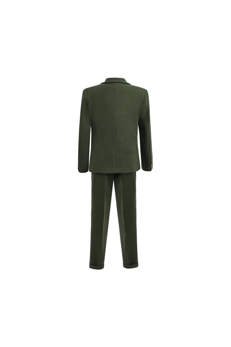 Slim-Fit Suit Set, Alternate, color, Green