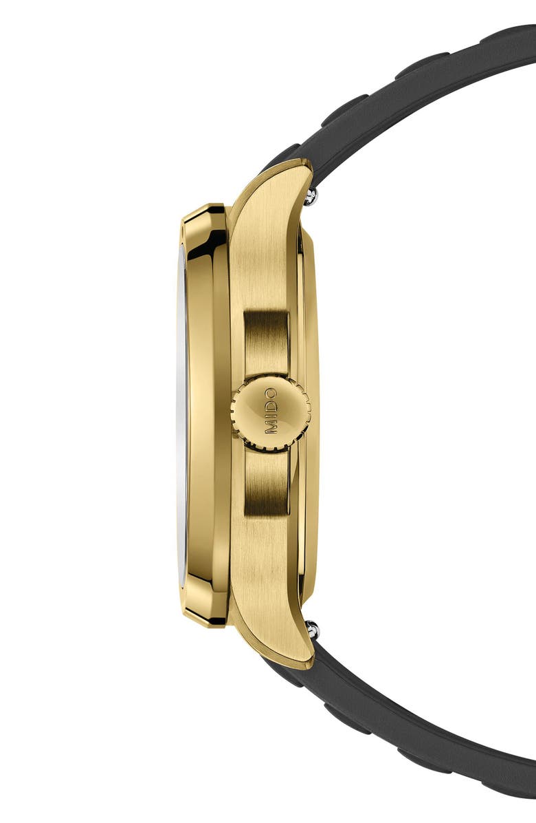 MIDO Multifort TV Big Date Automatic Bracelet Watch, 39.2mm x 40mm, Alternate, color, Gold