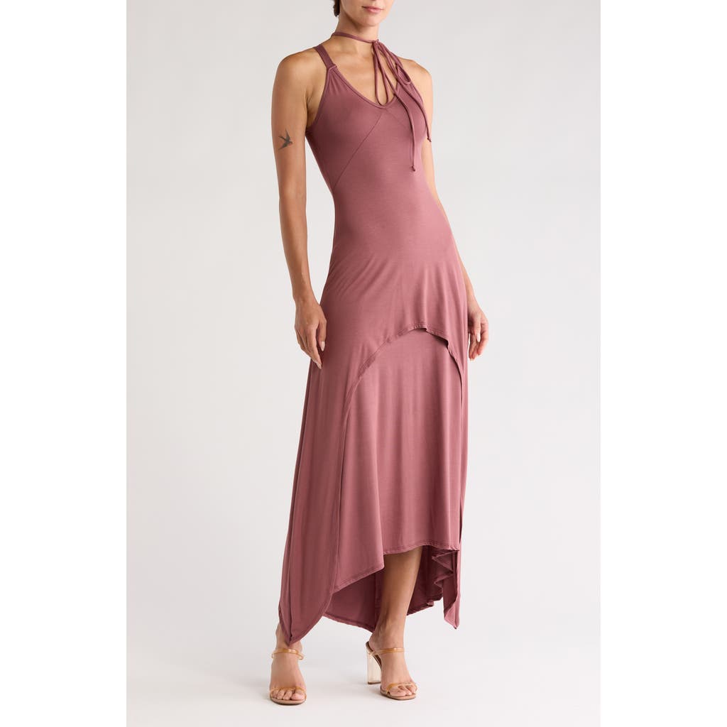 Go Couture Choker Neck Midi Sundress
