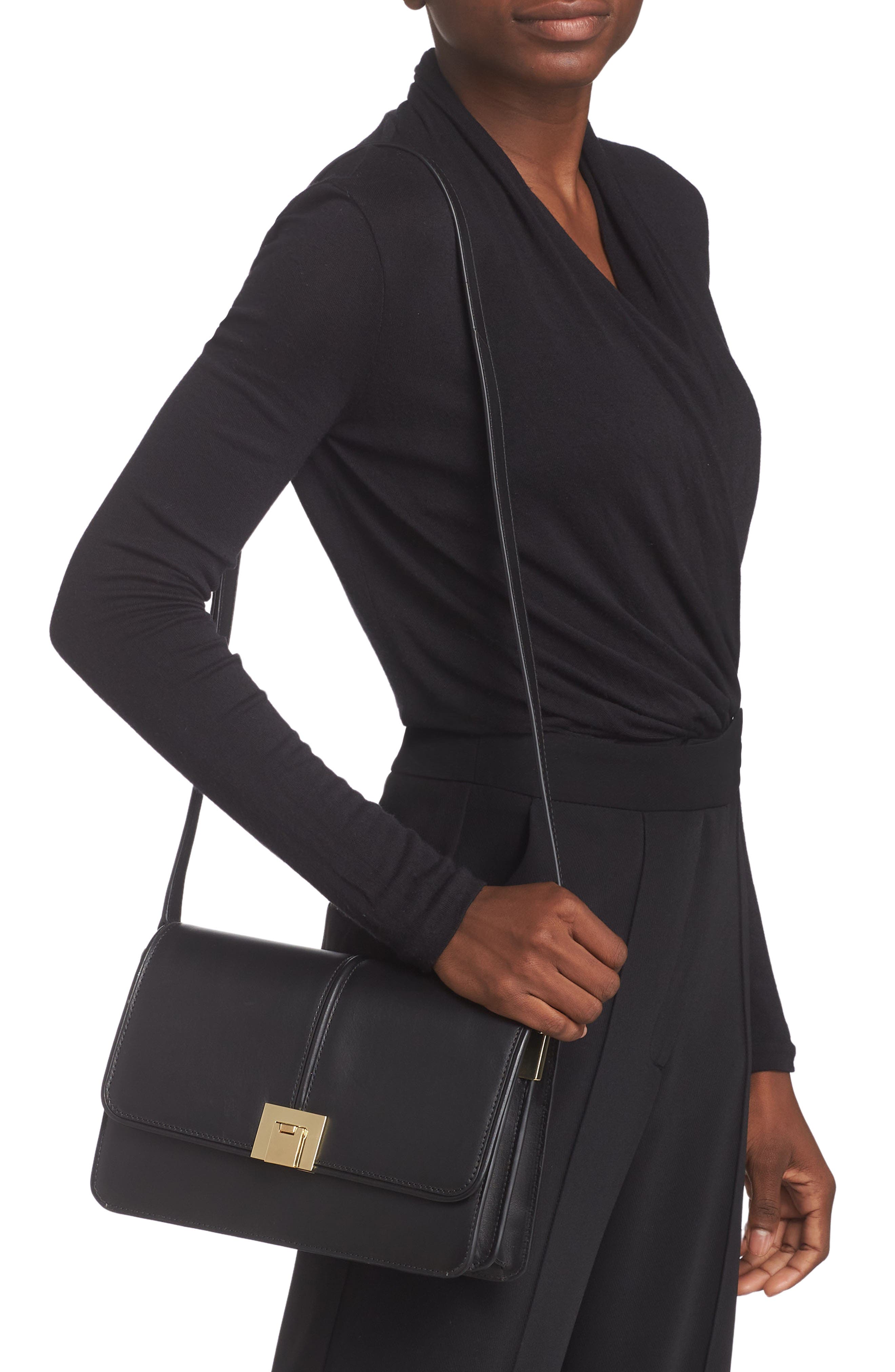 & Other Stories Leather Crossbody Bag, Alternate, color, 