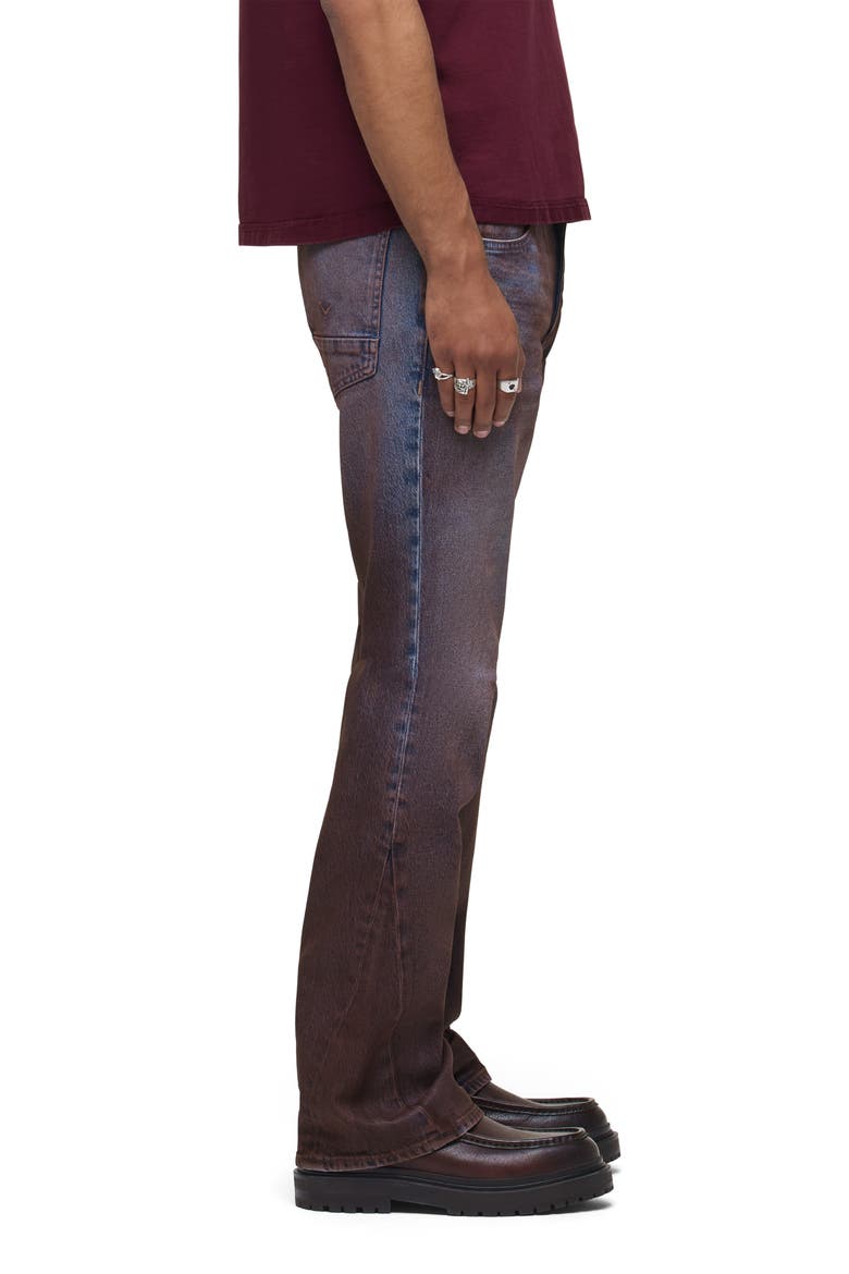 Walker Kick Flare Jeans, Alternate, color, COATED PORT
