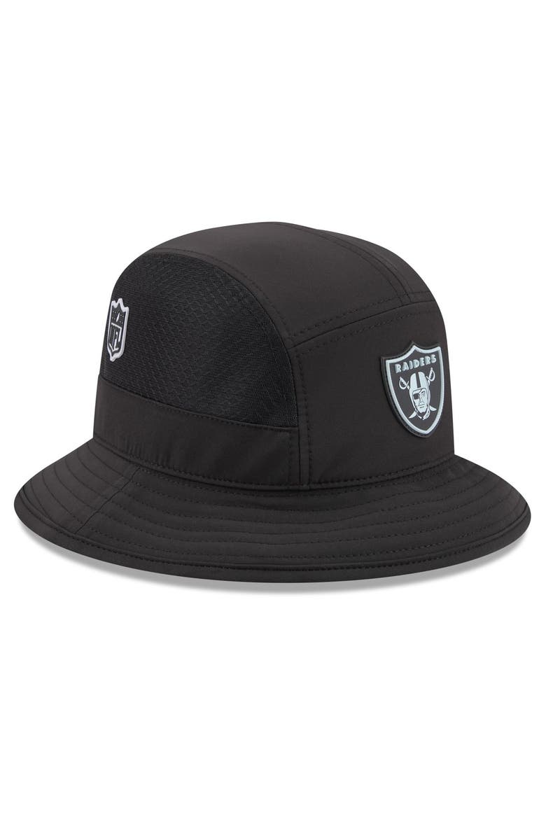 Men's New Era Black Las Vegas Raiders 2026 Sideline Bucket Hat, Alternate, color, Black