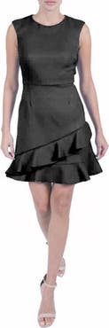 Julia Jordan Double Flounce Sleeveless Dress