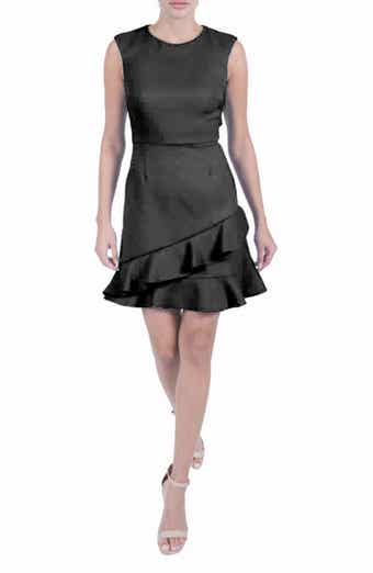 Julia Jordan Double Flounce Sleeveless Dress