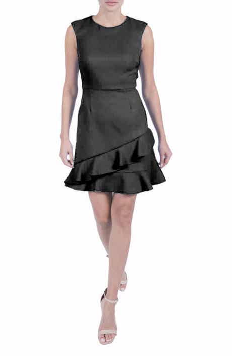 Julia Jordan Double Flounce Sleeveless Dress