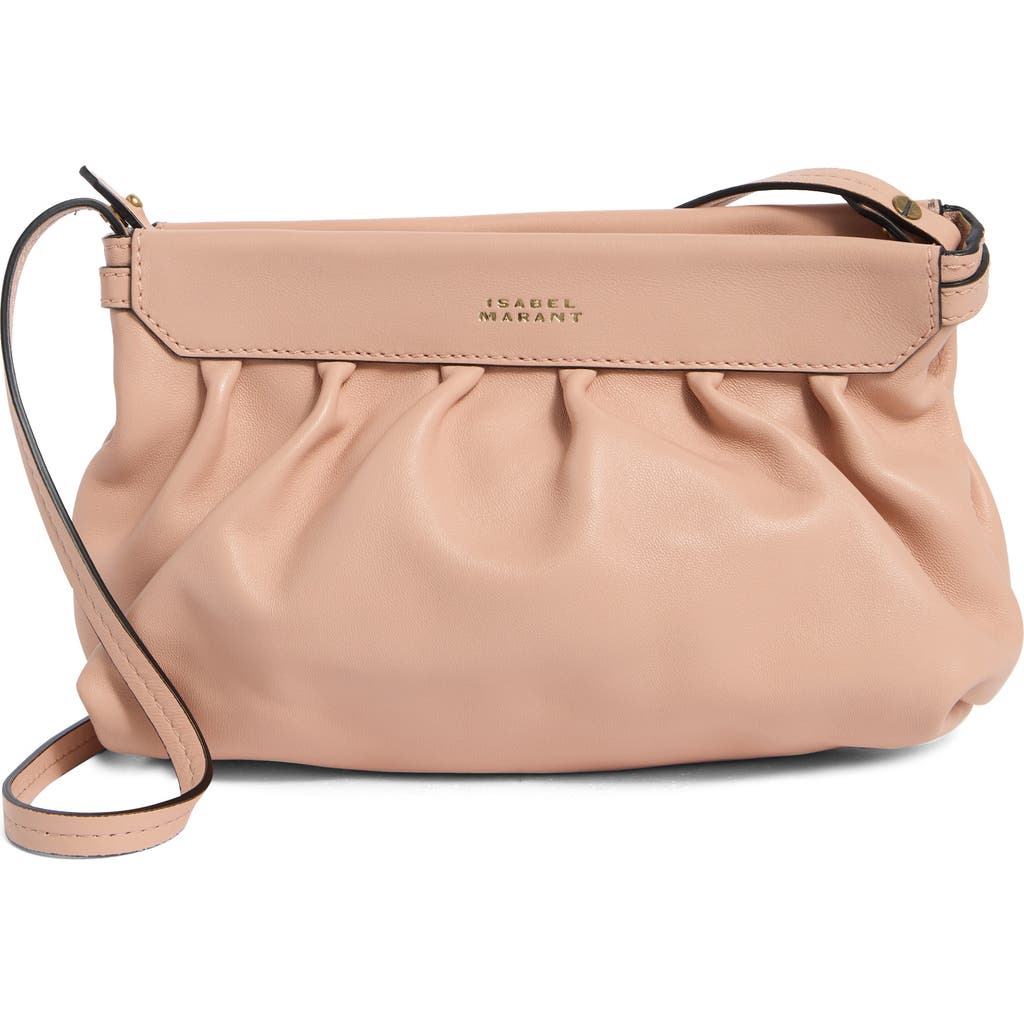 Isabel Marant Small Luz Leather Clutch In Pink