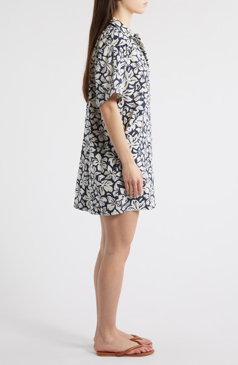 Rip Curl Las Dalias Short Sleeve Shirtdress, Alternate, color, 