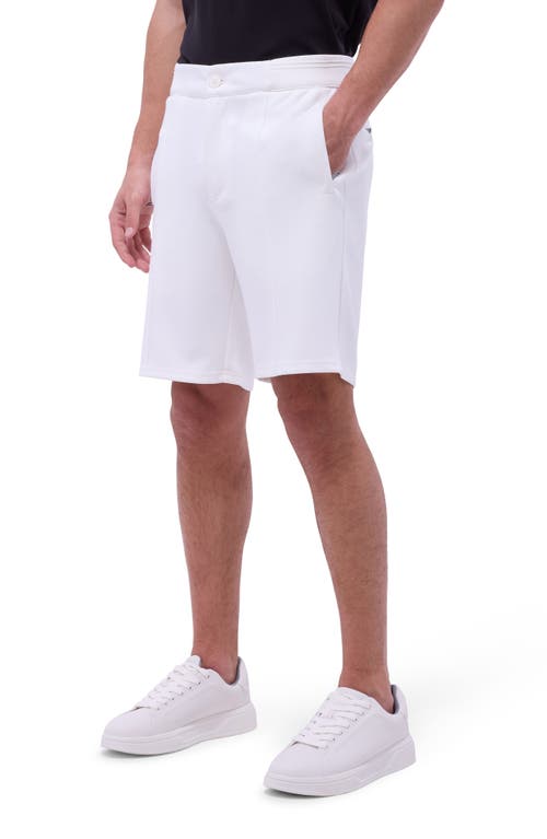Bugatchi Soft Touch Knit Shorts In Chalk