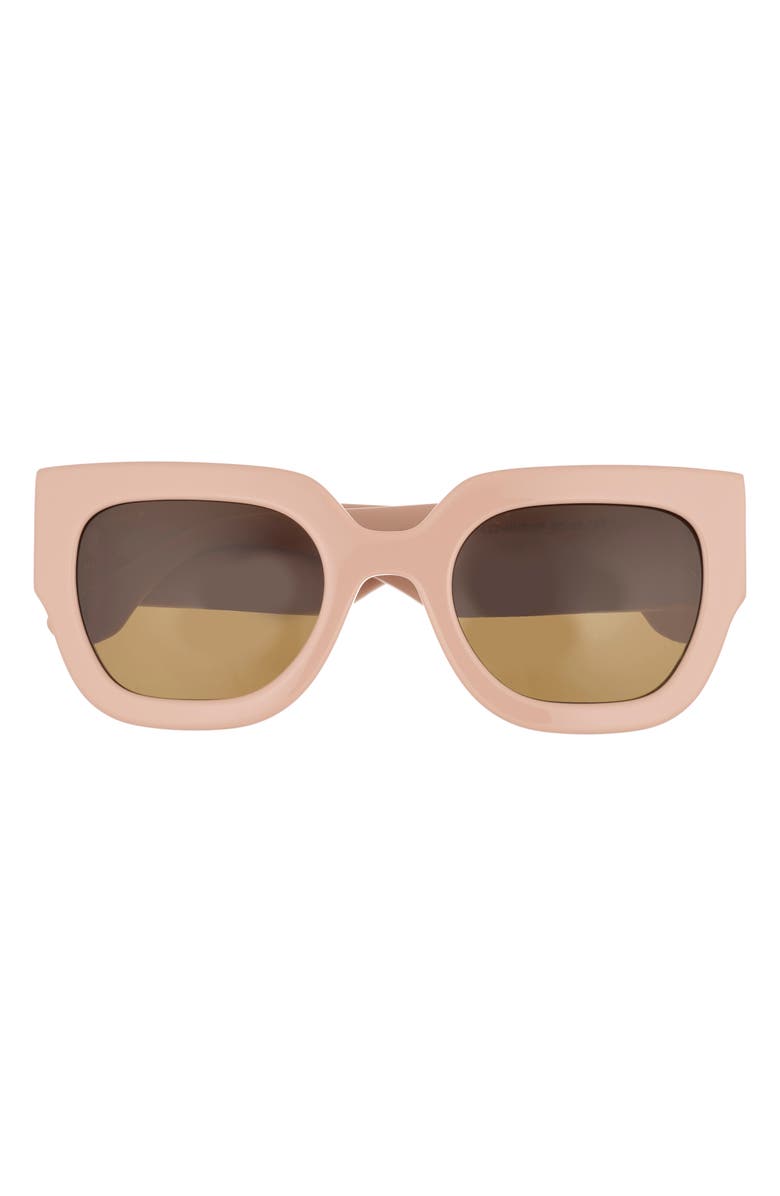 DIFF Maren 50mm Square Sunglasses, Main, color, Tan