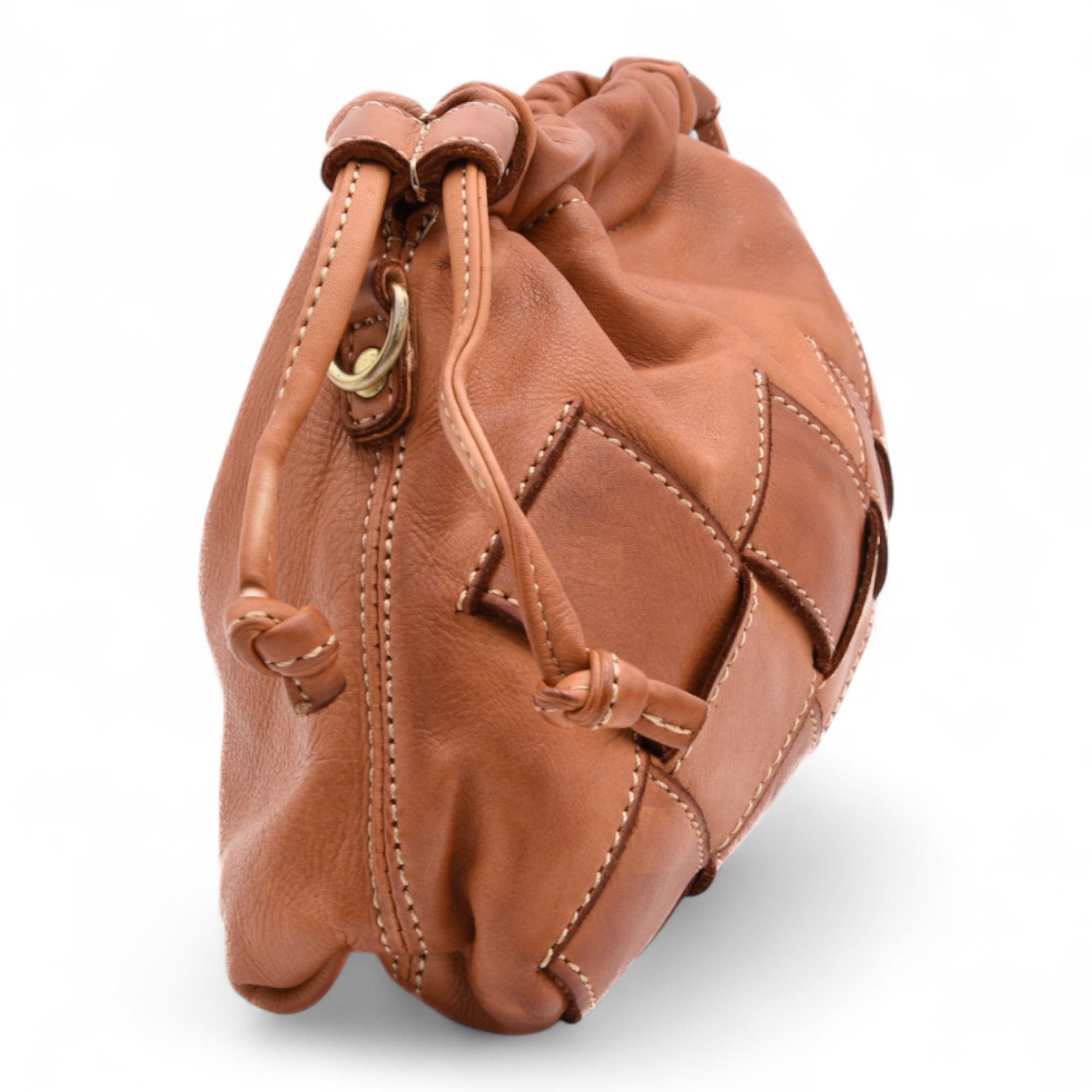 Greta Clutch, Alternate, color, Cognac