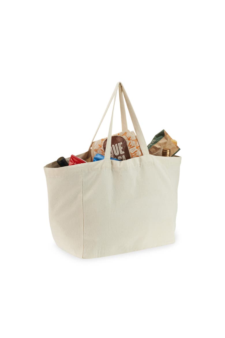Canvas Grocery Tote 8.3 gallon, Alternate, color, Brown