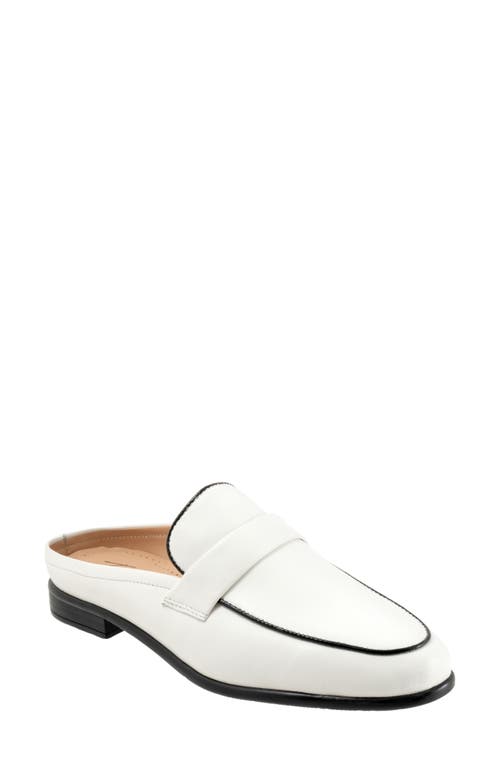 Trotters Lola Loafer Mule In White