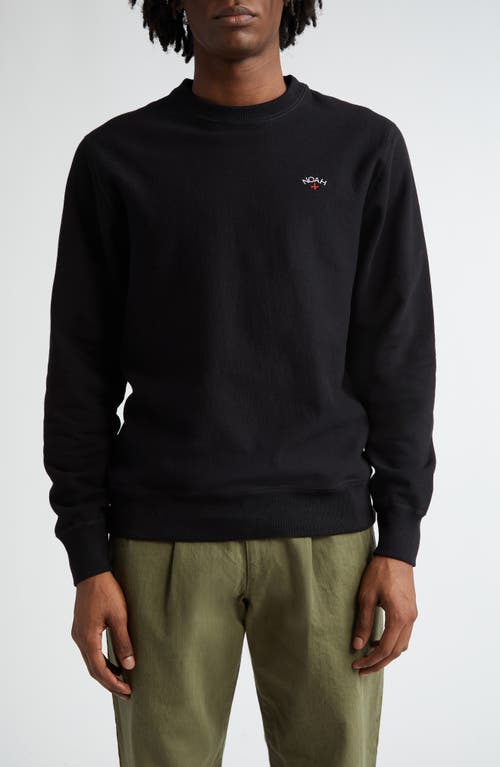 Noah Classic French Terry Crewneck Sweatshirt in Black  product