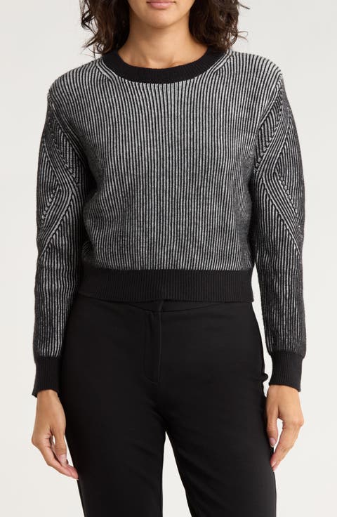 Shadow Rib Crewneck Sweater