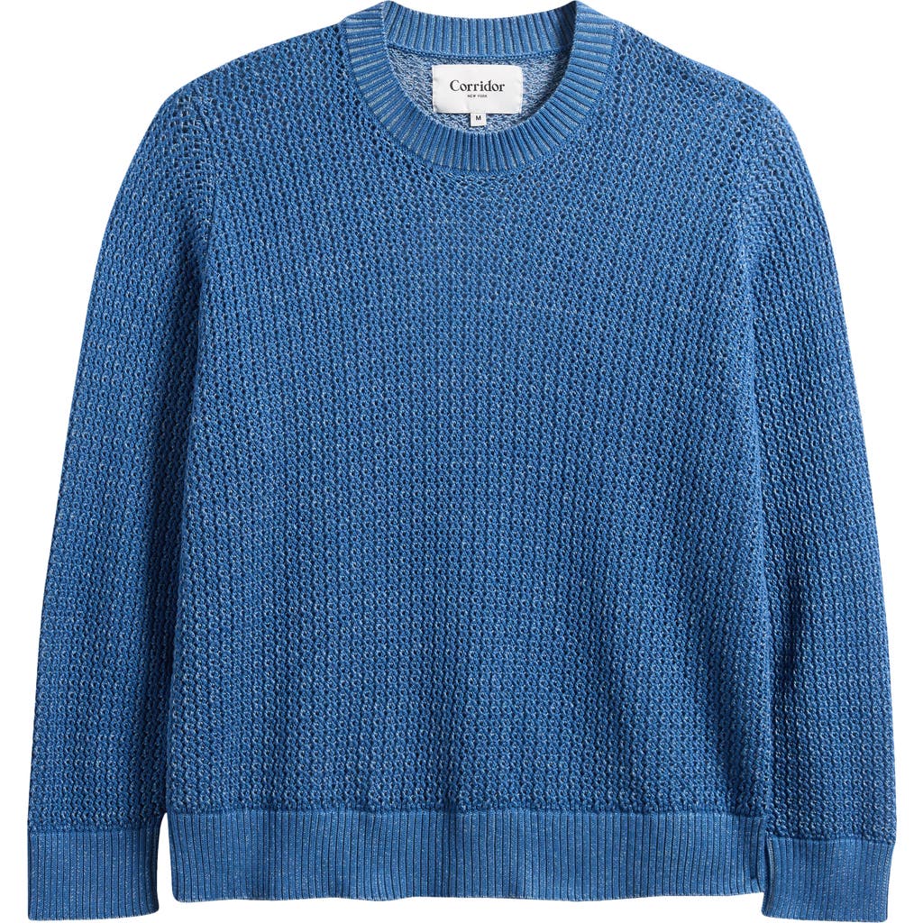 Corridor Marled Organic Pima Cotton Crewneck Sweater