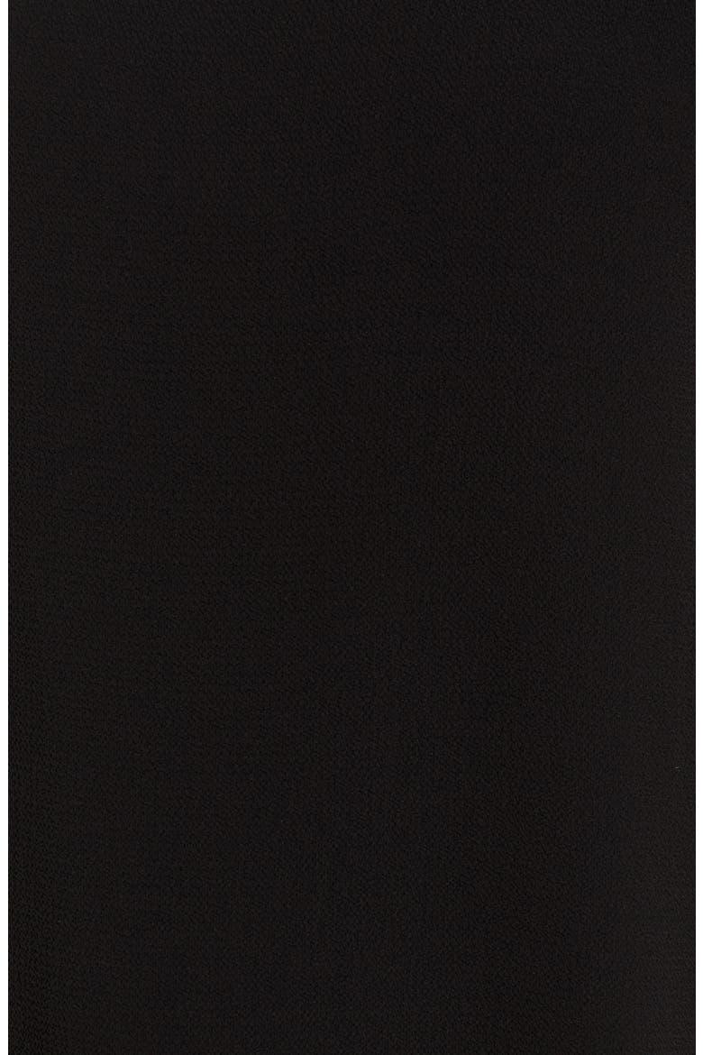 Flutter Sleeve Shift Dress, Alternate, color, BLACK