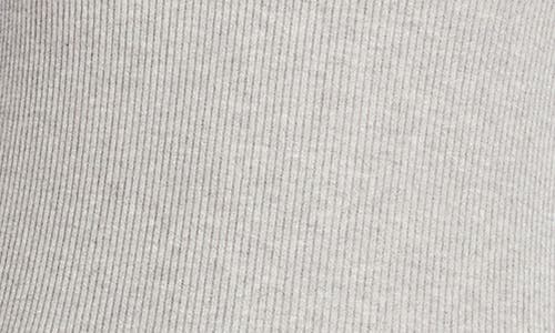 Karen Kane Long Sleeve Rib Top In Gray