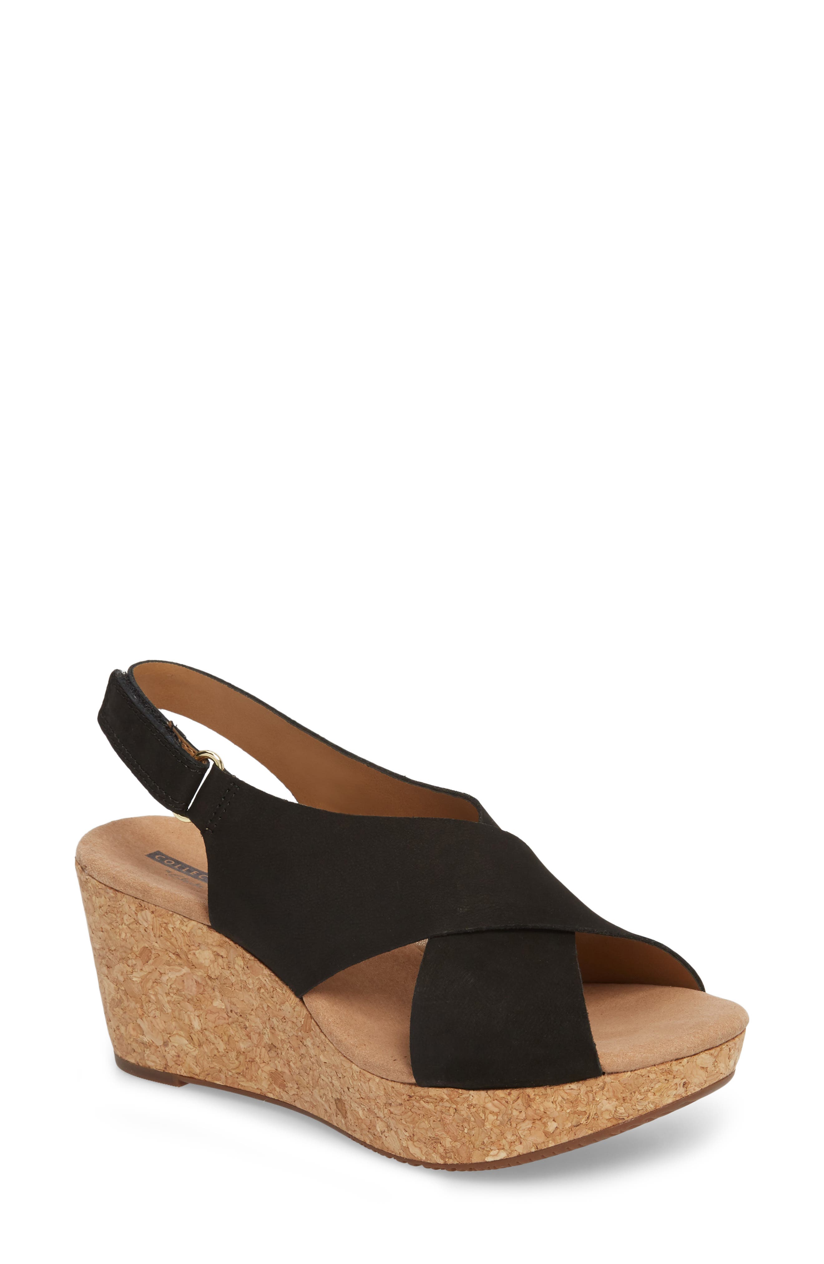 Clarks<sup>®</sup> Annadel Eirwyn Wedge Sandal, Main, color, 