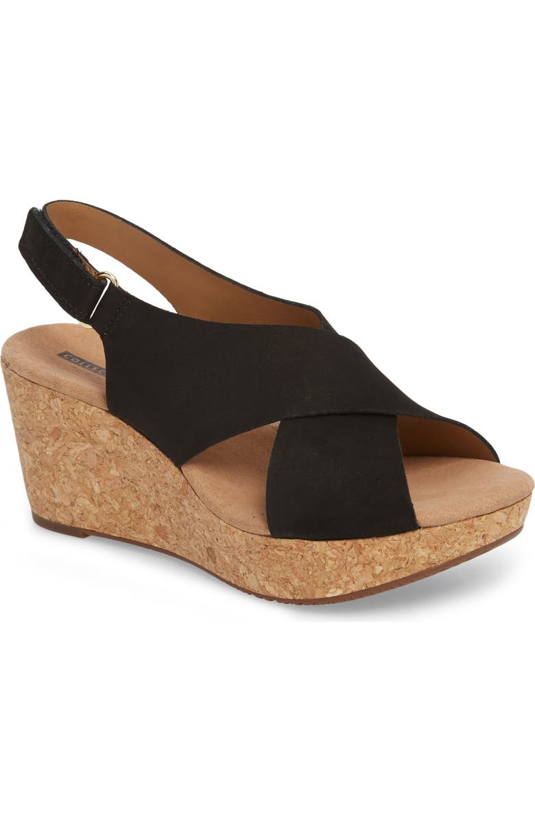 Clarks<sup>®</sup> Annadel Eirwyn Wedge Sandal, Main, color,