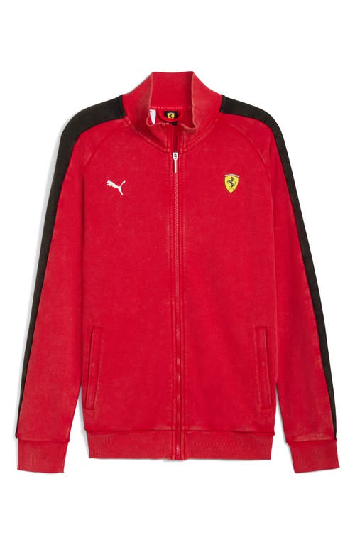 Puma Ferrari T7 Cotton Jacket In Red