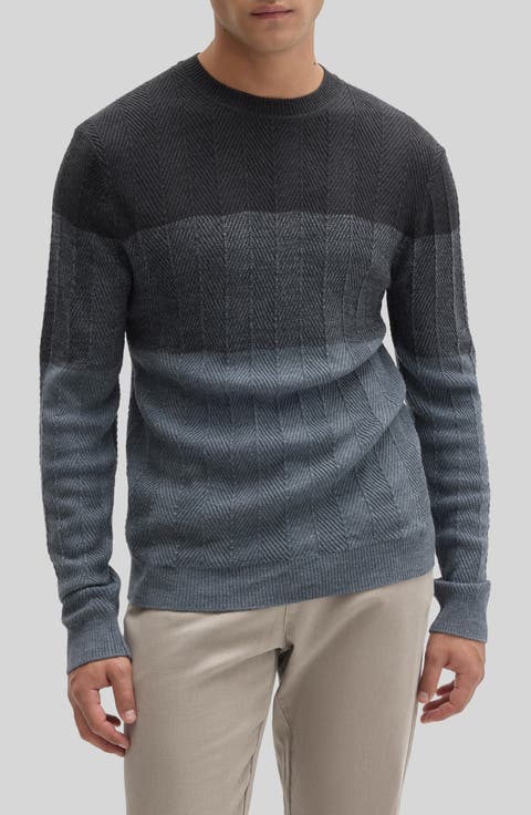 Marchetti Wool Blend Chevron Sweater